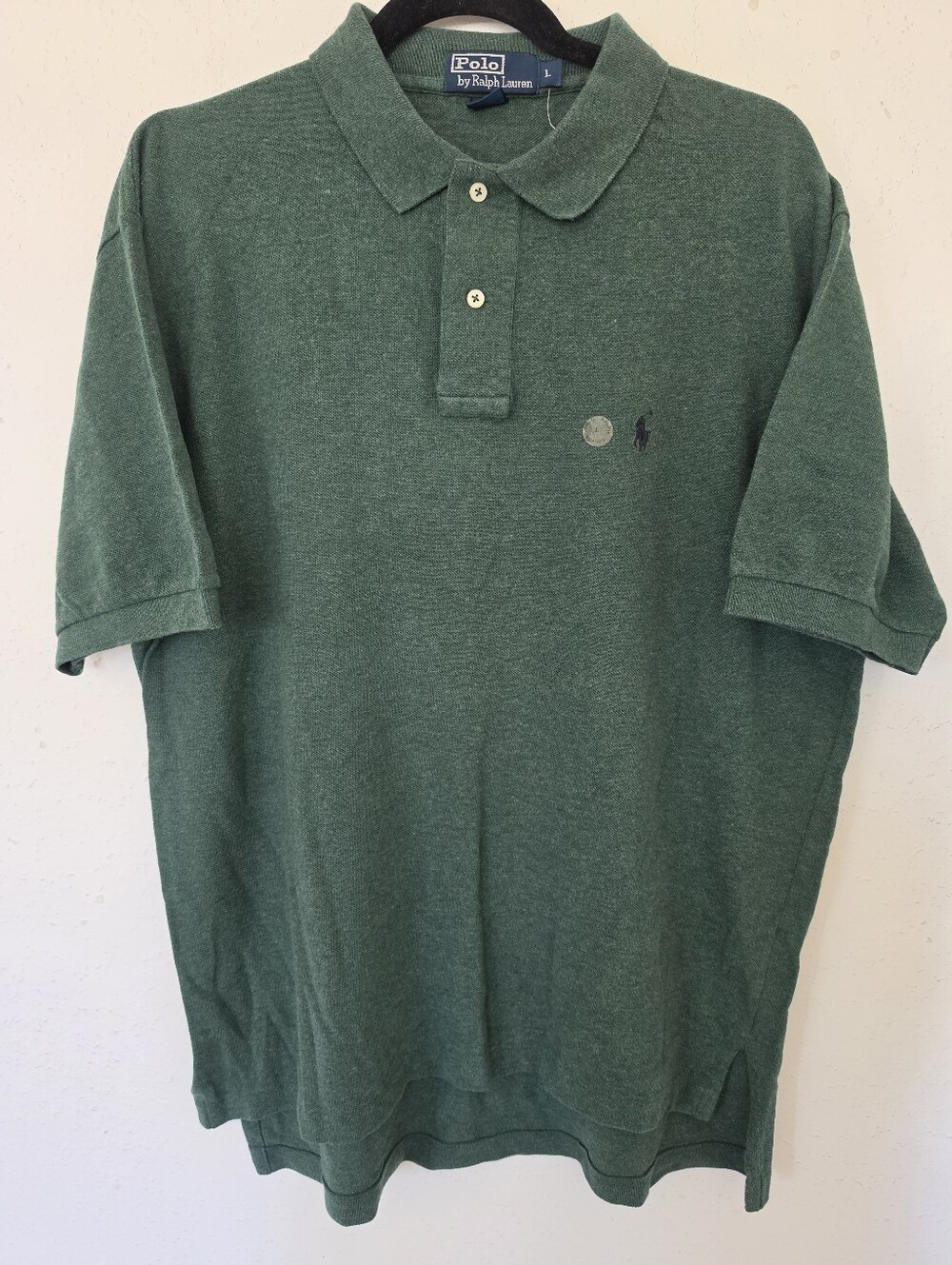 Vintage Polo Ralph Lauren Classic Fit Polo Shirt Mens Large Dark Green 90s Y2K